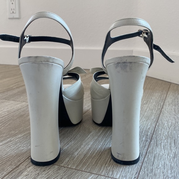 YSL CHUNKY PLATFORM HEELS 🤍 - Picture 7 of 12